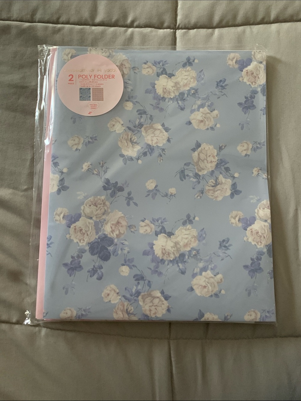 NWT LoveShackFancy x Target 2-pack poly folders